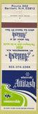 Matchbook Cover - Attitash Skiing Mount Washington NH Bartlett