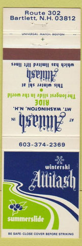 Matchbook Cover - Attitash Skiing Mount Washington NH Bartlett
