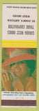 Matchbook Cover - CAnada West Indies Trade Corp ST John's Antigua girlie