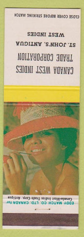 Matchbook Cover - CAnada West Indies Trade Corp ST John's Antigua girlie