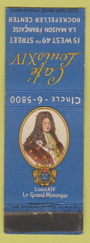 Matchbook Cover - Cafe Louis XIV New York City