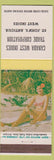 Matchbook Cover - CAnada West Indies Trade Corp ST John's Antigua girlie