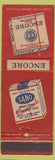Matchbook Cover - Sano Cigarettes Encore