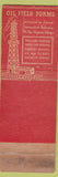 Matchbook Cover - Rex Green Printing Engraving Long Beach CA oil field forms