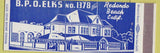 Matchbook Cover - Elks Club Redondo Beach CA