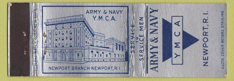 Matchbook Cover - Army Navy YMCA Newport RI