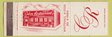 Matchbook Cover - Cabin Restaurant Bar New York City