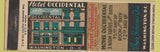 Matchbook Cover - Hotel Occidental Washington DC
