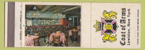 Matchbook Cover - Coat of Arms Lewiston NY