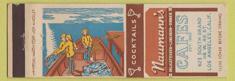 Matchbook Cover - Naumann's Cafe Deli Los Angeles CA