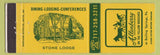 Matchbook Cover - Allenberry Stone Lodge Boiling Springs PA