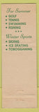 Matchbook Cover - Hanover Inn Dartmouth College NH