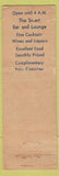 Matchbook Cover - Blue Room New York City WORN