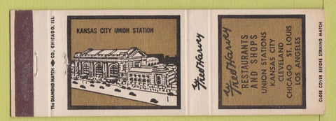 Matchbook Cover - Fred Harvey Restaurants Kansas City MO Union Station