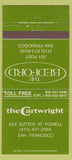 Matchbook Cover - The Cartwright San Francisco CA The Bedford 30 Strike