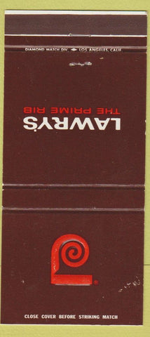 Matchbook Cover - Pawry's Prime Rib Beverly Hills CA Los Angeles WEAR 30 Strike