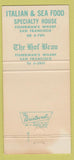 Matchbook Cover - Peter Alioto's San Francisco CA 30 Strike