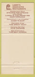 Matchbook Cover - Stear's Steaks San Francisco CA Glendale 30 Strike
