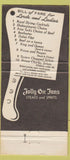 Matchbook Cover - Jolly Ox Inns Santa Ana Anaheim CA Mission Viejo 30 Strike