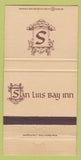 Matchbook Cover - San Luis Bay Inn Avila Beach CA 30 Strike