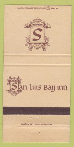Matchbook Cover - San Luis Bay Inn Avila Beach CA 30 Strike