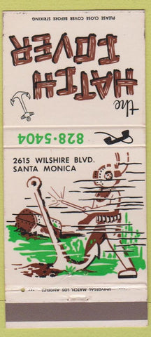 Matchbook Cover - The Hatch Cover Santa Monica CA 30 Strike