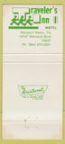 Matchbook Cover - Traveler's Inn Motel Newport News VA 30 Strike