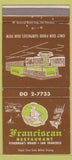 Matchbook Cover - Franciscan Restaurant San Francisco CA 30 Strike