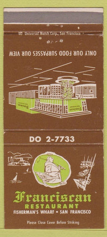 Matchbook Cover - Franciscan Restaurant San Francisco CA 30 Strike