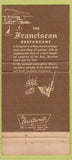 Matchbook Cover - Franciscan Restaurant San Francisco CA 30 Strike