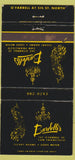 Matchbook Cover - Bardelli's San Francisco CA peacock 30 Strike