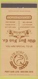 Matchbook Cover - Olde Port Inn Grover City Avila Beach CA 30 Strike