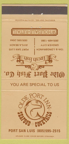 Matchbook Cover - Olde Port Inn Grover City Avila Beach CA 30 Strike