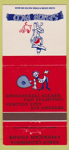 Matchbook Cover - Senor Pico Mexican Food San Francisco Los Angeles CA 30 Strike