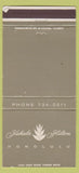 Matchbook Cover - Kahala Hilton Hotel Honolulu Hawaii WEAR 30 Strike