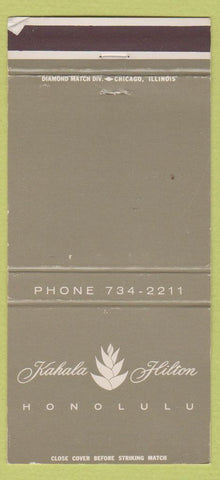 Matchbook Cover - Kahala Hilton Hotel Honolulu Hawaii WEAR 30 Strike