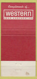 Matchbook Cover - Western Gear Corp monogram  Bill Bailey WEAR 30 Strike