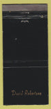 Matchbook Cover - Bidwell Men's Clothes Newport Beach CA monogramed 30 Strike