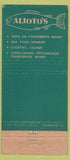 Matchbook Cover - Alioto's San Francisco CA 21 Strike Feature