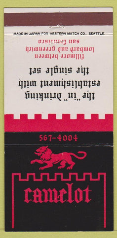 Matchbook Cover - Camelot San Francisco CA 30 Strike