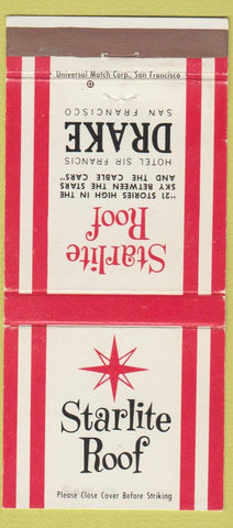 Matchbook Cover - Starlite Roof San Francisco CA 30 Strike