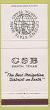 Matchbook Cover - Citizen's State Bank Earth TX 30 Strike