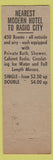 Matchbook Cover - Hotel Abbey New York City