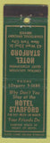 Matchbook Cover - Hotel Stanford New York City