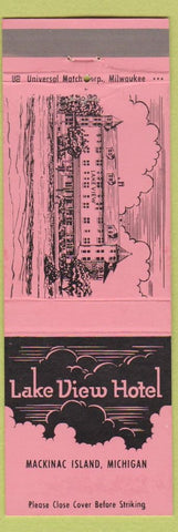 Matchbook Cover - Lake View Hotel Mackinac Island MI