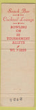 Matchbook Cover - Mid City Bowling New York City