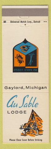 Matchbook Cover - Au Sable Lodge Gaylord MI