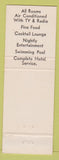 Matchbook Cover - Bellerive Motor Hotel Kansas City MO
