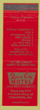 Matchbook Cover - Queen City Motel Chillicothe MO