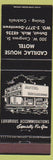 Matchbook Cover - Cadillac House Motel Detroit MI
